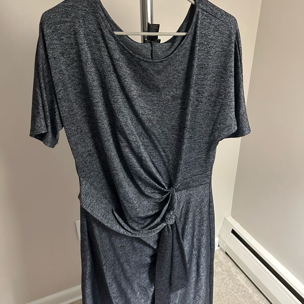Dress midi dress with bow detail size L Ann Taylor